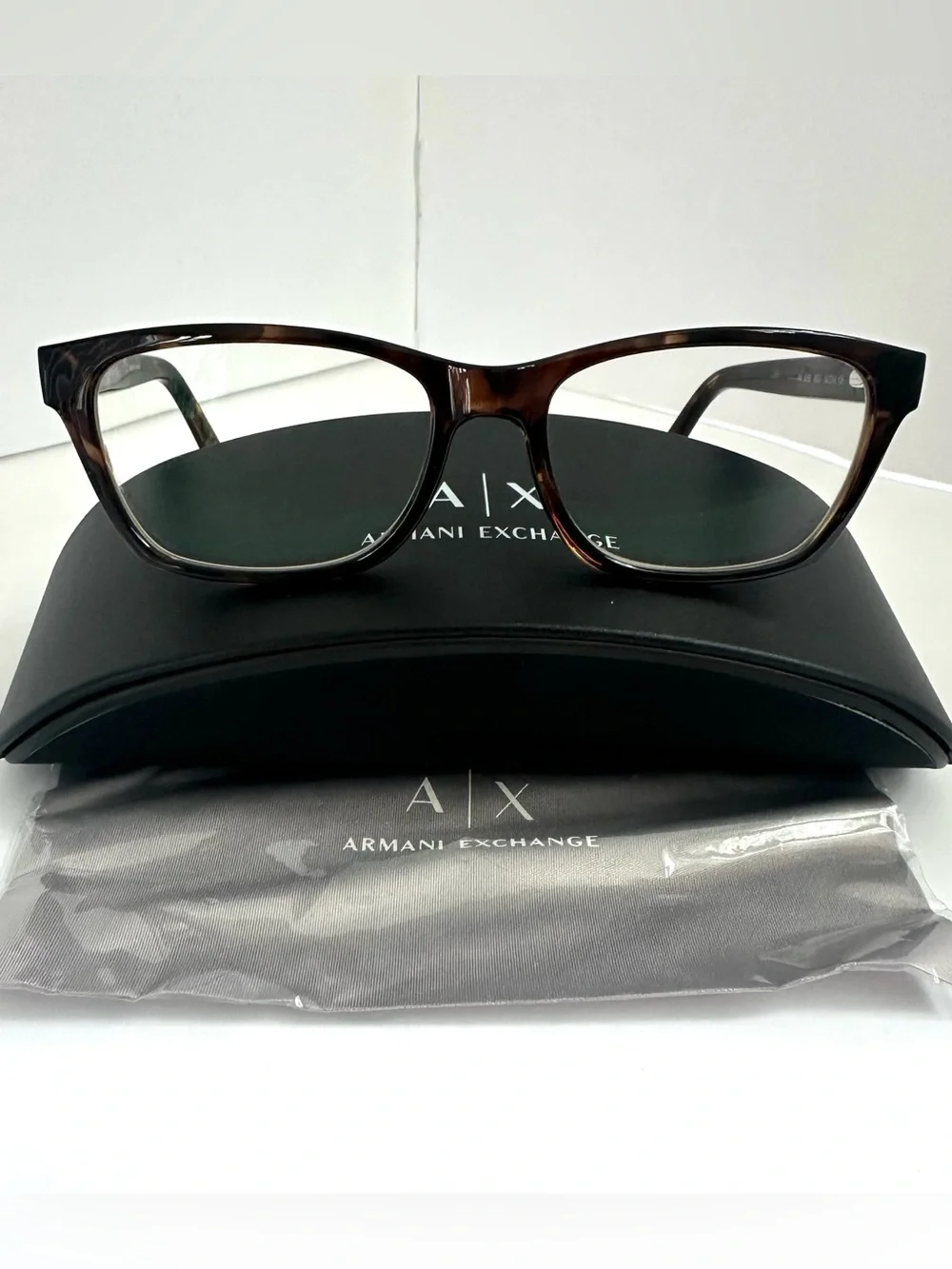 NEW Armani Exchange AX3006 8037 Tortoise Eyeglasses Frames 52-16-135 with Case 👓